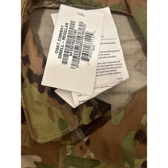 US Army Combat Coat Small-Regular Camo Jacket Brand New with Tags - Picture 6 of 6
